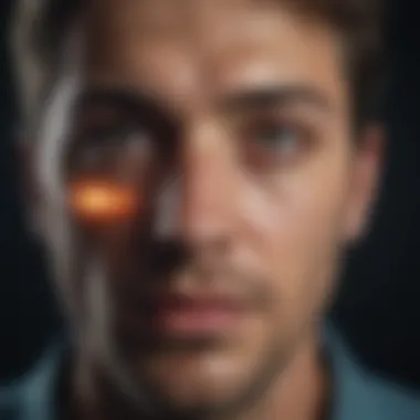 Night Blindness in Retinitis Pigmentosa Artistic representation of night blindness experienced by individuals with retinitis pigmentosa
