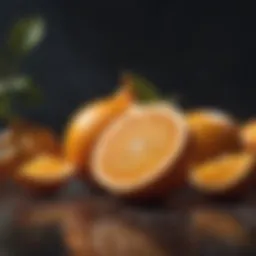 Vibrant citrus fruits rich in vitamin C